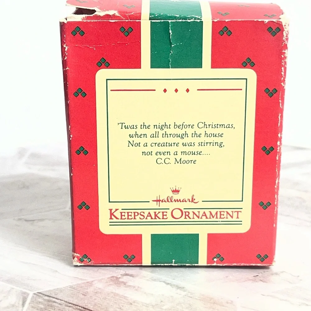 Vintage 1987 Hallmark Keepsake Night Before Christmas Mouse Ornament - Picture 5 of 11